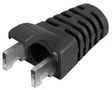 STRAIN RELIEF BOOT, PVC, RJ45 CONNECTOR PS6BK#100