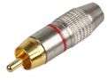 PHONO PLUG METAL RED PS11545
