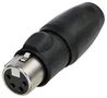 XLR CONN, RCPT, 4POS, CABLE NC4FX-TOP