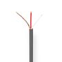 Microphone Cable | 2 x 0.12 mm² | Copper | 100.0 m | Round | PVC | Dark Grey | Reel COTR15011GY100 5412810296323