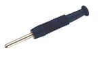 Plug, banana 2 mm, 60V, 3A, soldered connection, black, HIRSCHMANN CO/CX-BAN-MB2MM