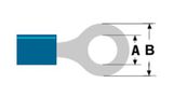 Rõngasklemm M4 Ø4,3 mm Sinine 1,5–2,5 mm² (ST-102) RoHS CO/ST-102/BL20 4772081003565