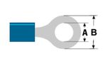 Rõngasklemm M6 Ø6,4 mm Sinine 1,5–2,5 mm² (ST-104) RoHS CO/ST-104/BL20 4772081003572