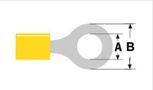 Ring Terminal M10 Ø10.5mm Yellow 4.0-6.0mm² (ST-206) RoHS CO/ST-206/BL20 4772081003701