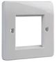 FACEPLATE, 1GANG, 2MOD EURO, OFFICE 008-001-003-52