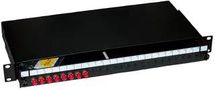 ST FIBRE PATCH PANEL, 8PORT, 1U 009-022-009-08