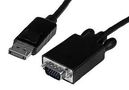 LEAD, DISPLAYPORT-VGA 1920X1200 1M BLACK DP2VGAMM3B