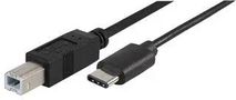 LEAD, USB2.0 B MALE-TYPE C, 2M BLACK PSG91205