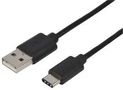 LEAD, USB2.0 TYPE C-A MALE, 0.5M BLACK PSG91483