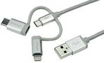 USB MULTI-CHARGER CABLE, BRAIDED, 1M LTCUB1MGR