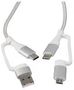 LEAD, USB2.0 TYPE-C 4-IN-1, SILVER 1M PSG91704