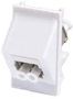 FIBER OPTIC ADAPTER, LC-LC DUPLEX OL645MMWHPT