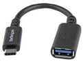 USB CABLE, 3.0, C PLUG-A RCPT, 15.2CM USB31CAADP