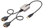 CONVERTER, USB-A 2.0 TO RS232 PLUG, 0.6M 2P1FFC-USB-SERIAL