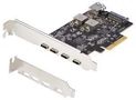 USB PCIE EXPANSION CARD, 5PORT, 10GBPS PS4C3IA3-USB-C-CARD
