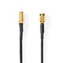 SMA Cable | SMA Female | SMA Male | Gold Plated | 50 Ohm | Single Shielded | 0.50 m | Round | Braided | Black | Box CSGB02020BK05 5412810425488