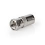 Satellite & Antenna Adapter | F Male | IEC (Coax) Female | Nickel Plated | 75 Ohm | Straight | Metal | Silver | 1 pcs | Box CSGB41952ME 5412810289660