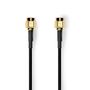 SMA Cable | SMA Male | SMA Male | Gold Plated | 50 Ohm | Single Shielded | 1.00 m | Round | PVC | Black | Label CSGL02000BK10 5412810425365