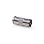 Satellite & Antenna Adapter | F Male Quick | F Male Quick | Nickel Plated | 75 Ohm | Straight | Metal | Silver | 10 pcs | Envelope CSGP41958ME 5412810299188