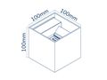 Välisseinale paigaldatav valgusti LED 2x3W 3000K IP54, reguleeritav, valge CUBE, LEDOM 478153 5907777478153
