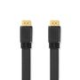 High Speed HDMI™ Cable with Ethernet | HDMI™ Connector | HDMI™ Connector | 4K@30Hz | 10.2 Gbps | 10.0 m | Flat | PVC | Black | Label CVGL34100BK100 5412810426997