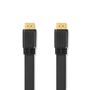High Speed HDMI™ Cable with Ethernet | HDMI™ Connector | HDMI™ Connector | 4K@30Hz | 10.2 Gbps | 10.0 m | Flat | PVC | Black | Label CVGL34100BK100 5412810426997