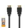 Premium High Speed HDMI™ Cable with Ethernet | HDMI™ Connector | HDMI™ Connector | 4K@60Hz | 18 Gbps | 5.00 m | Round | PVC | Black | Envelope CVGP34050BK50 5412810313693