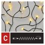 LED garland, 30Vdc, 10m, 100 x LED, warm white, connectable, without power supply, EMOS D1AW03 8592920094693