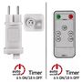 Power supply for EMOS CONNECTING garlands, 30Vdc, 12W, with remote controller, IP44, EMOS D1ZW02 8592920094464