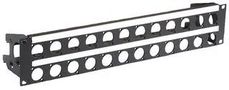 2U RACK PANEL PUNCHED FOR 24 D CONNECTOR R2269-2UK-24
