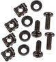 M6 CAGE NUT+SCREW+WASHER, BLK ( 4 PK) PLS00620.