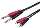 LEAD, 2X RCA - 2X 6.35 MN JACK, 2.0M PLS00762