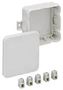 JUNCTION BOX & TERMINALS, 85X85X37MM, GY 334-412