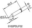 Soldering tip ERSADUR, 0.2mm/0.008in, ERSA ER0102PDLF02 4003008077179