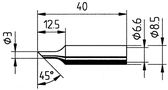 Soldering tip ERSADUR, 3.0mm/0.118in, ERSA ER0832TDLF 4003008075229