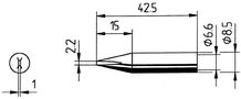 Jooteotsik ERSADUR, 2,2mm/0,087in, ERSA ER0842CD 4003008077377