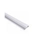 Aluminum profile with white cover for LED strip, anodized, plinth, FLOORLINE, 2m FLOORLINE-OP-2M-S 5900652148608