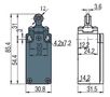 Asendi lüliti FM 5A4-M2K23R12, Pizzato FM-5A4-M2K23R12