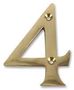 NUMERAL, 3", BRASS, NO '4' D01254