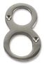 NUMERAL, 3", CHROME, NO '8' D01270