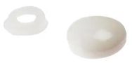 PLASTIC DOMED COVER CAPS WHITE PK25 25PDT0