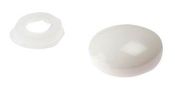 PLASTIC DOMED COVER CAPS WHITE PK200 200PDT0