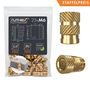 RUTHEX M6 brass threaded insrets RX-M6X12.7 - 25 PCS GE-M6x127-002 4260528721221