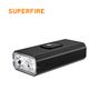 Bicycle flashlight GT-R1, low/high beam, 600lm, 2x 7W, rechargable micro USB, 2400mAh SUPERFIRE-GT-R3 6956362994478