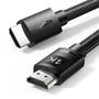 Cable HDMI-HDMI 2m (HDMI 2.0 4K@60Hz) black with mesh HD119 UGREEN UGREEN/40101 6957303841011