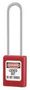 LOCKOUT PADLOCK LONG SHACKLE, RED S31LTRED