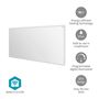 SmartLife Infrared Heating Panel | 700 W | 1 Heat Setting | Adjustable thermostat | Remote control | IP44 | White HTIP700WTW 5412810444311