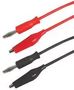 TEST LEAD SET, 4MM PLUG-CROC CLIP TEN01014
