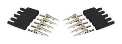 ALLIGATOR CLIP/INSULATOR, 10PC, BLACK BU-P2240-0
