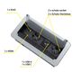 INBOX mööbli pistikupesa, 2 x Schuko, 1x USB, 1x USB-C, HDMI, RJ45 3m hõbedane INBOX-SR-DE-3.0-02 5908293405821